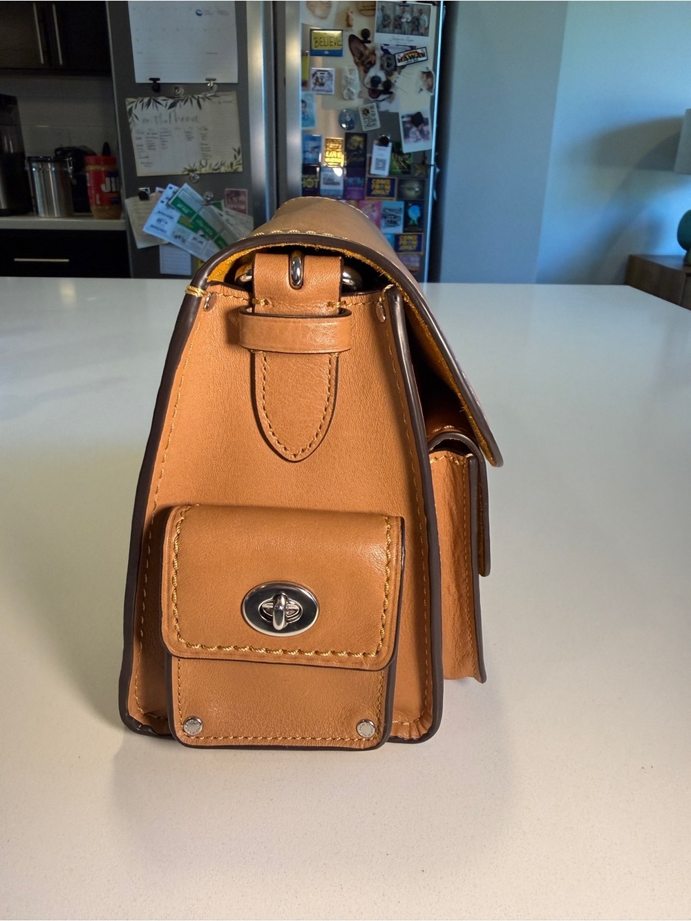 COACH - Cargo Soft Tabby in Light Honey Brown with Silver Hardware - Picture 5 of 14